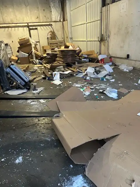 Before: Commercial Warehouse Cleanout